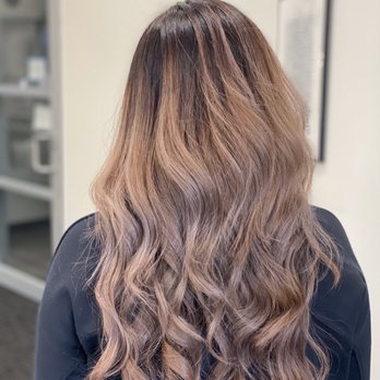 Ashley Hair Studio - Back blend from dark to purple - Hair Stylists Near Me - Fullerton, California