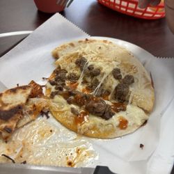 Taco's El Norte - Pastor quesadilla pretty light on the meat