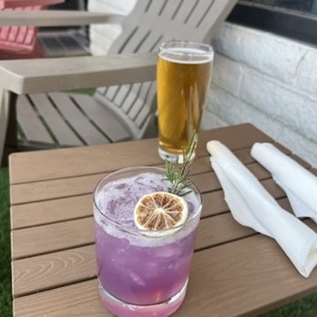 Hundred Mile Brewing - lavender cocktail and A mountain beer - Brewpubs Near Me - Tempe, Arizona Hundred Mile Brewing - lavender cocktail and A mountain beer - Brewpubs Near Me - Tempe, Arizona