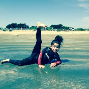 Bodega Bay Surf Shack - Sydney wearing her wet suit @ Doran Beach, Bodega Bay thanks to BODEGA BAY SURF SHACK..... Sydney - age 4 - Rafting/Kayaking Near Me - Bodega Bay, California