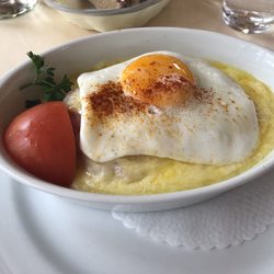 Restaurant Allmendhuisli - Ham Swiss with fried egg over toast