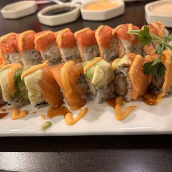 Sushi Yama - Top: Double spicy roll Bottom: King Kai roll - Japanese Near Me - Tampa, Florida Sushi Yama - Top: Double spicy roll Bottom: King Kai roll - Japanese Near Me - Tampa, Florida