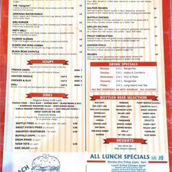 Menu as of 12/2022