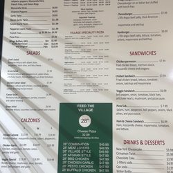 Village Pizzeria & Grill - Updated Menu. Better quality