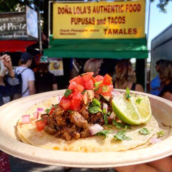 Doña Lola's - $3 Carne Asana street taco  Follow on Instagram: joshyfong - Food Trucks Near Me - Portland, Oregon