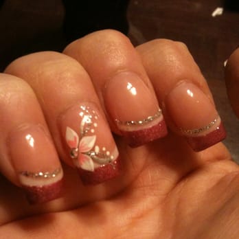Epic Nails - Loving my nails. Nail tech and I collaborated together for this uniquely elegant nail art. Everyone compliments me on them! - Nail Salons Near Me - San Fernando, California