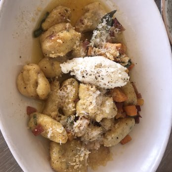 Driftwood Kitchen - Butternut Squash Gnocchi - sooooooo gooooood! Buttery and soft! - Seafood Near Me - Laguna Beach, California