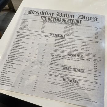 Breaking Dawn Brunch - Menu - Breakfast & Brunch Near Me - Los Gatos, California