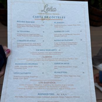 Leña Restaurant - Drink menu - Bars Near Me - Alameda, California Leña Restaurant - Drink menu - Bars Near Me - Alameda, California