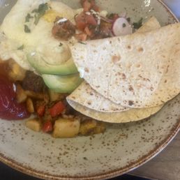 Carne Asada hash which is seasonal on the jumpstart menu