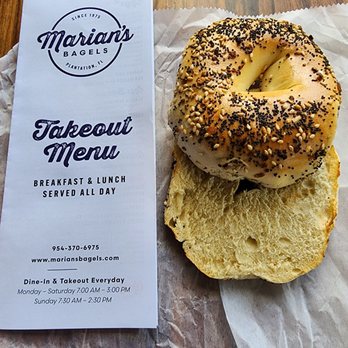 Marian's Bagels - EVERYTHING BAGEL - Bagels Near Me - Plantation, Florida Marian's Bagels - EVERYTHING BAGEL - Bagels Near Me - Plantation, Florida