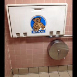 In the unisex restroom accessible from the exterior