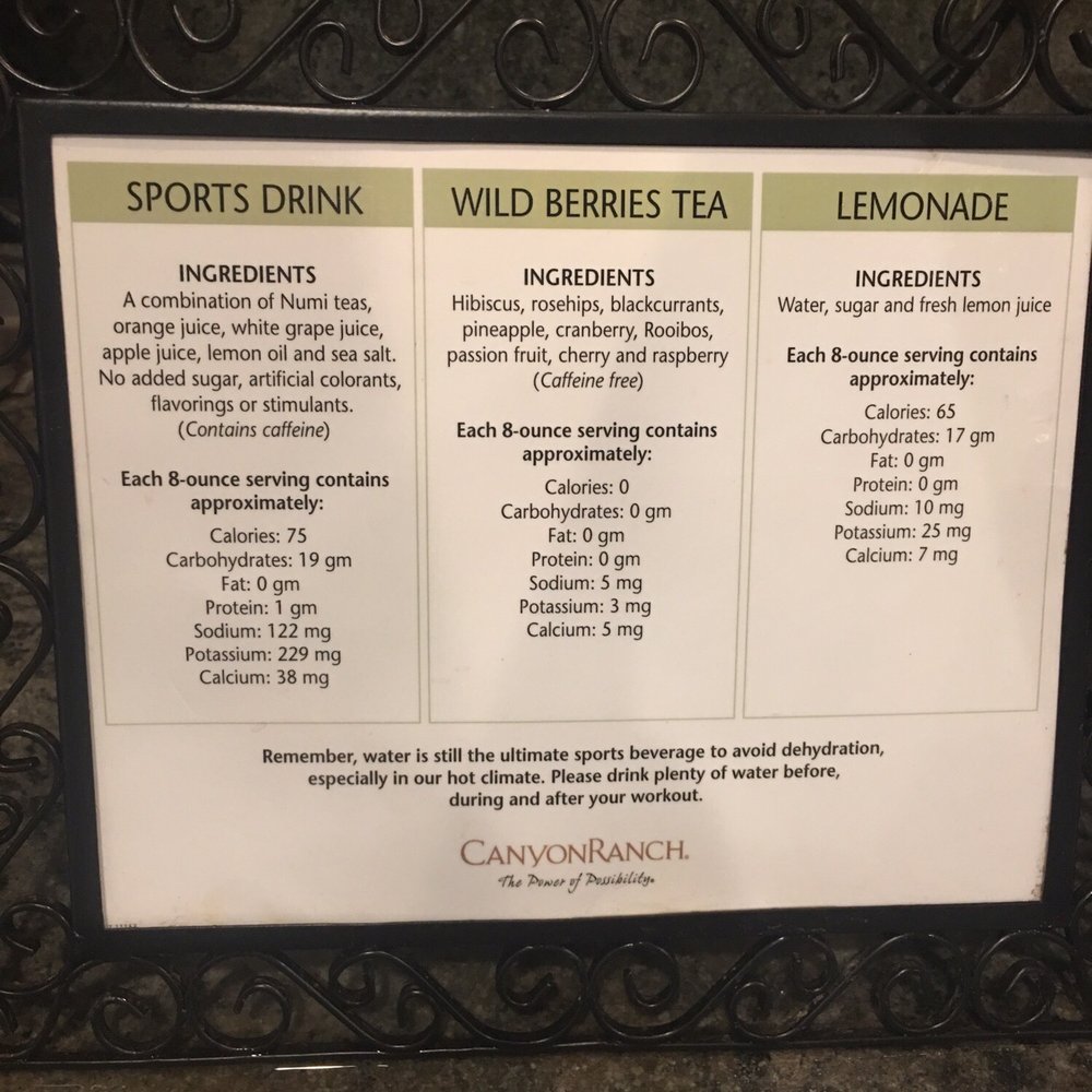 Canyon Ranch Tucson - An example of the made from scratch fabulous attention to taste and nutritional value! - Resorts Near Me - Tucson, Arizona