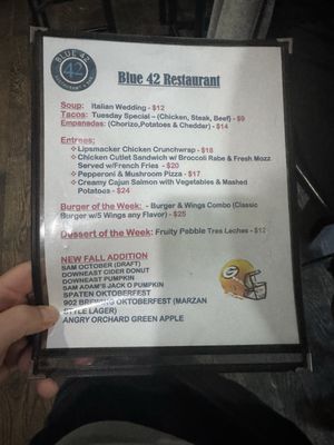 Menu photo 5 Blue 42 Elmwood Park, NJ