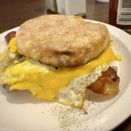 One primo breakfast sandwhich One primo breakfast sandwhich