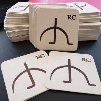 DIP Graphics - Get personalized pulpboard coasters for your next event - Screen Printing Near Me - Houston, Texas
