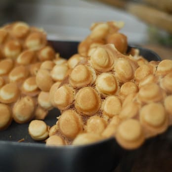 Egg Puffs - Egg puffs from the little old lady. Surprisingly she let me photograph it - Waffles Near Me - Boston, Massachusetts Egg Puffs - Egg puffs from the little old lady. Surprisingly she let me photograph it - Waffles Near Me - Boston, Massachusetts