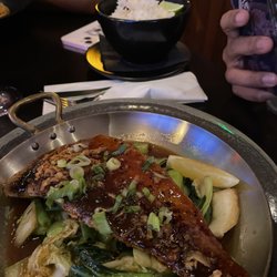 East Restaurant - Teriyaki Hake (a white fish)