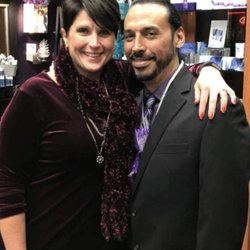 The Edge Salon And Day Spa - Tony and myself sporting my trendy short hairstyle.