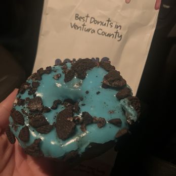 Rolling Pin Donuts - Blue icing with Oreos - Donuts Near Me - Camarillo, California Rolling Pin Donuts - Blue icing with Oreos - Donuts Near Me - Camarillo, California