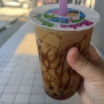 Boba World - Brown sugar milk tea. Too sweet. Not drinkable. - Coffee & Tea Near Me - Miami, Florida