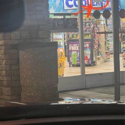 ampm - A tiny sign with shift change  written on it. No time they would be back or finished