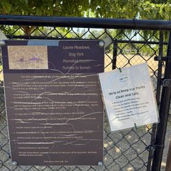 Laurie Meadows Park - Dog park rules