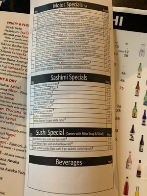 Menu photo 1 Mojos Sushi Portland, OR Menu photo 1 Mojos Sushi Portland, OR