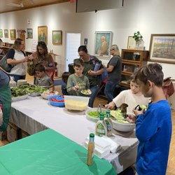 Yesteryear Village - PBC Farmers activity 'Let's make a Salad' during Spring Family Frolic