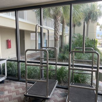 White Caps - Luggage rack area by elevator - Condominiums Near Me - Orange Beach, Alabama