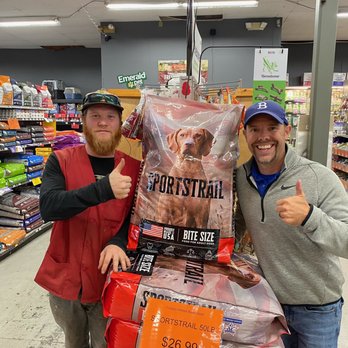 Young's General Store - Nate & Brian showing off a new value pet food, SportsTrail 50#, under $30! - Hardware Stores Near Me - Catskill, New York