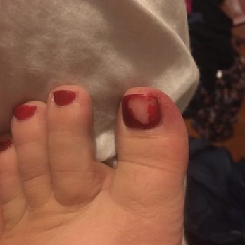 Nails By David Lee - This was done today and it's suppose to be gel. Joke - Nail Salons Near Me - Modesto, California Nails By David Lee - This was done today and it's suppose to be gel. Joke - Nail Salons Near Me - Modesto, California