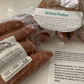 Raddell's Sausage Shop - Kranjska klobasa (Slovenian sausage) - Meat Shops Near Me - Cleveland, Ohio Raddell's Sausage Shop - Kranjska klobasa (Slovenian sausage) - Meat Shops Near Me - Cleveland, Ohio