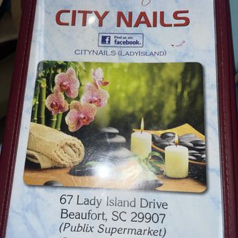 City Nails - Pamphlet of offerings - Nail Salons Near Me - Beaufort, South Carolina