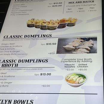 Brooklyn Dumpling Shop - Menu board - Dumplings Near Me - Vancouver, British Columbia Brooklyn Dumpling Shop - Menu board - Dumplings Near Me - Vancouver, British Columbia