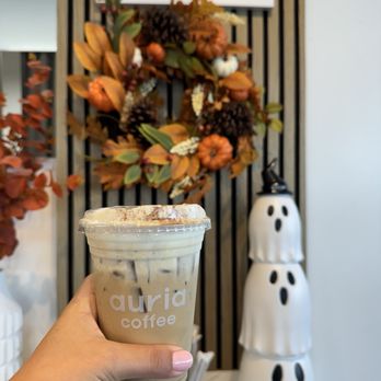 Auria Coffee - Pumpkin latte - Desserts Near Me - Buena Park, California Auria Coffee - Pumpkin latte - Desserts Near Me - Buena Park, California