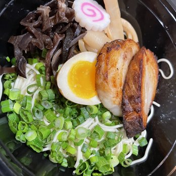 Gung Ho - Tonkotsu ramen bowl before adding the broth  10/10 some of the best ramen I have ever had. The pork literally melts in your mouth. - Bubble Tea Near Me - Tulsa, Oklahoma