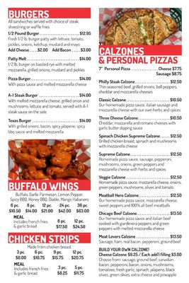 Menu photo 2 Red Zone Sports Bar Dyer, IN