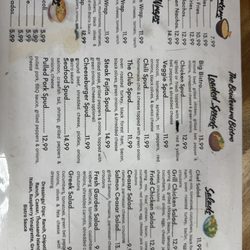 The Boulevard Bistro - Menu