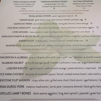 Sweet Basil - Menu - New American Near Me - Vail, Colorado
