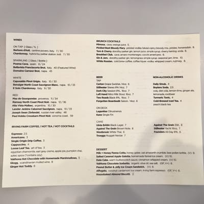Menu photo 7 Talula's Asbury Park, NJ