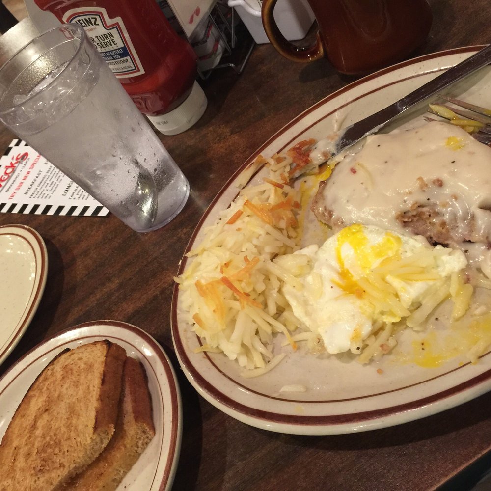Weck's - Chicken Fried Steak is phenomenal and it's so much food. - Breakfast & Brunch Near Me - Albuquerque, New Mexico Weck's - Chicken Fried Steak is phenomenal and it's so much food. - Breakfast & Brunch Near Me - Albuquerque, New Mexico