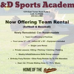 D & D Sports Academy - Hitting/Throwing/Catching/Footwork instruction and team space rental.