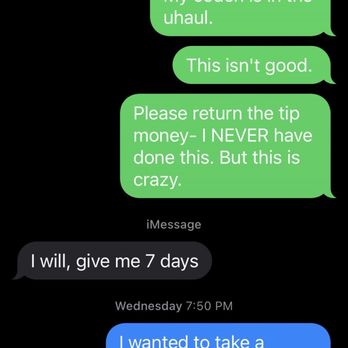 Blaze Moving - Stating he'll issue refund. - Movers Near Me