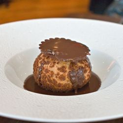 Café Boulud - Chocolate Caramel Profiterole