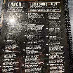 Mexico Viejo - Lunch menu 5/2025