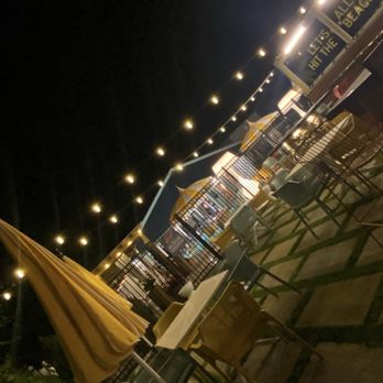 Freebird Motor Lodge - The Patio at night at the Freebird - love the lighting! - Hotels Near Me - Yarmouth, Massachusetts