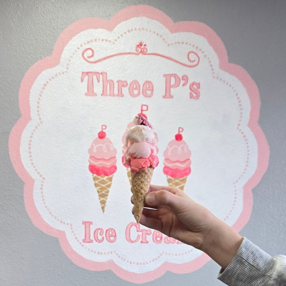 Three P's Ice Cream Logo