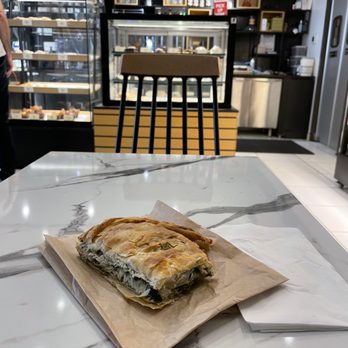 Under Pressure Coffee - Spanakopita - spinach and cheese pie - Coffee & Tea Near Me - Astoria, New York Under Pressure Coffee - Spanakopita - spinach and cheese pie - Coffee & Tea Near Me - Astoria, New York