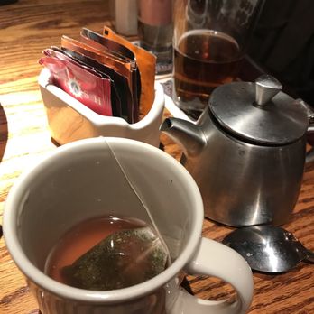 Glacier BrewHouse - last but not least. had some tea to settle our stomachs from this lovely meal. fantastic selection. 10/10 experience. - American Near Me - Anchorage, Alaska